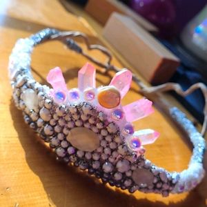 Princess Festival Crown Pink Stones